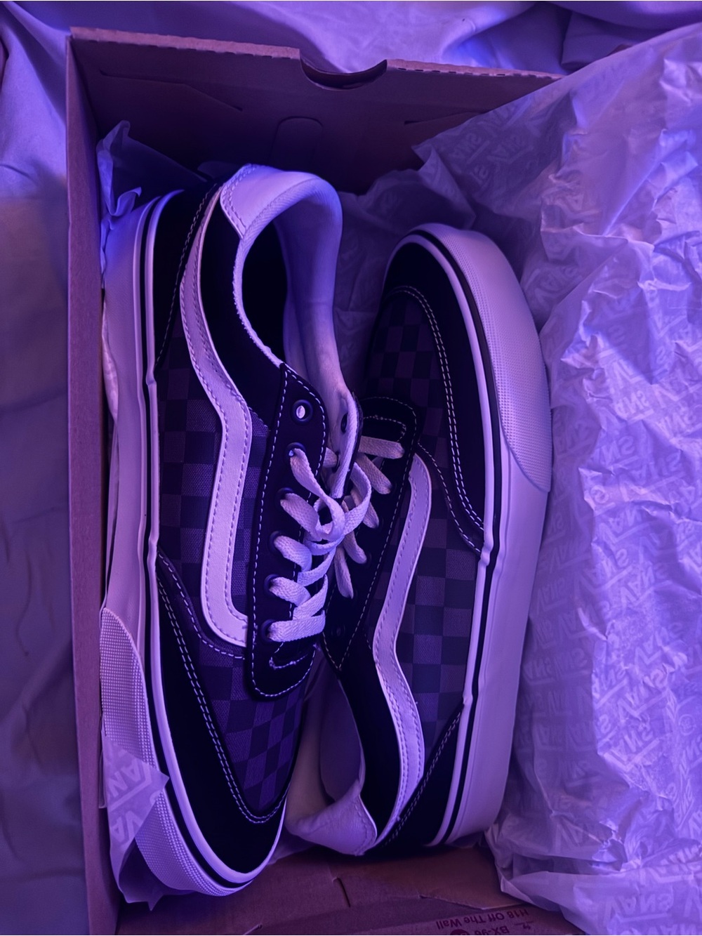 Vans Checkerboard Old Skool Sneakers - Black/White